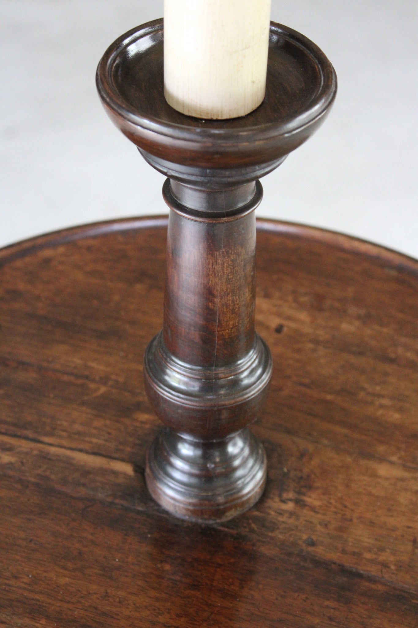 Georgian Mahogany Standard Lamp - Kernow Furniture