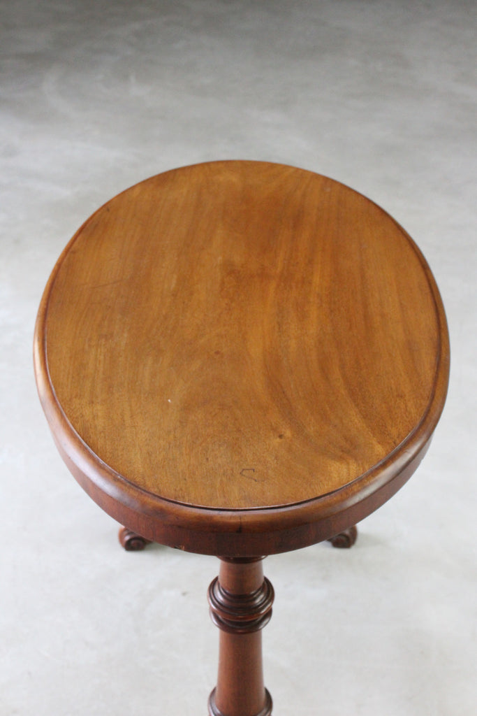 Victorian Mahogany Oval Side Table - Kernow Furniture