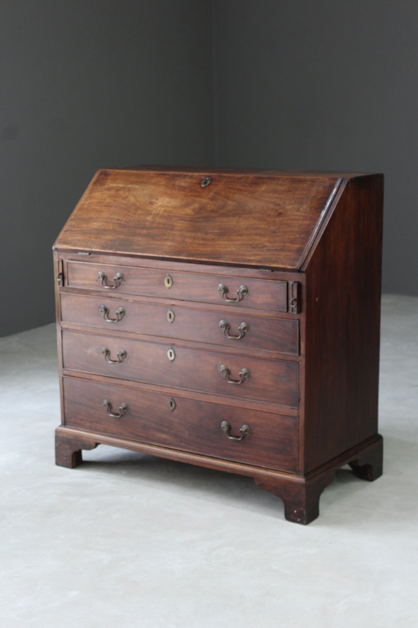 Antique Georgian Writing Bureau - Kernow Furniture