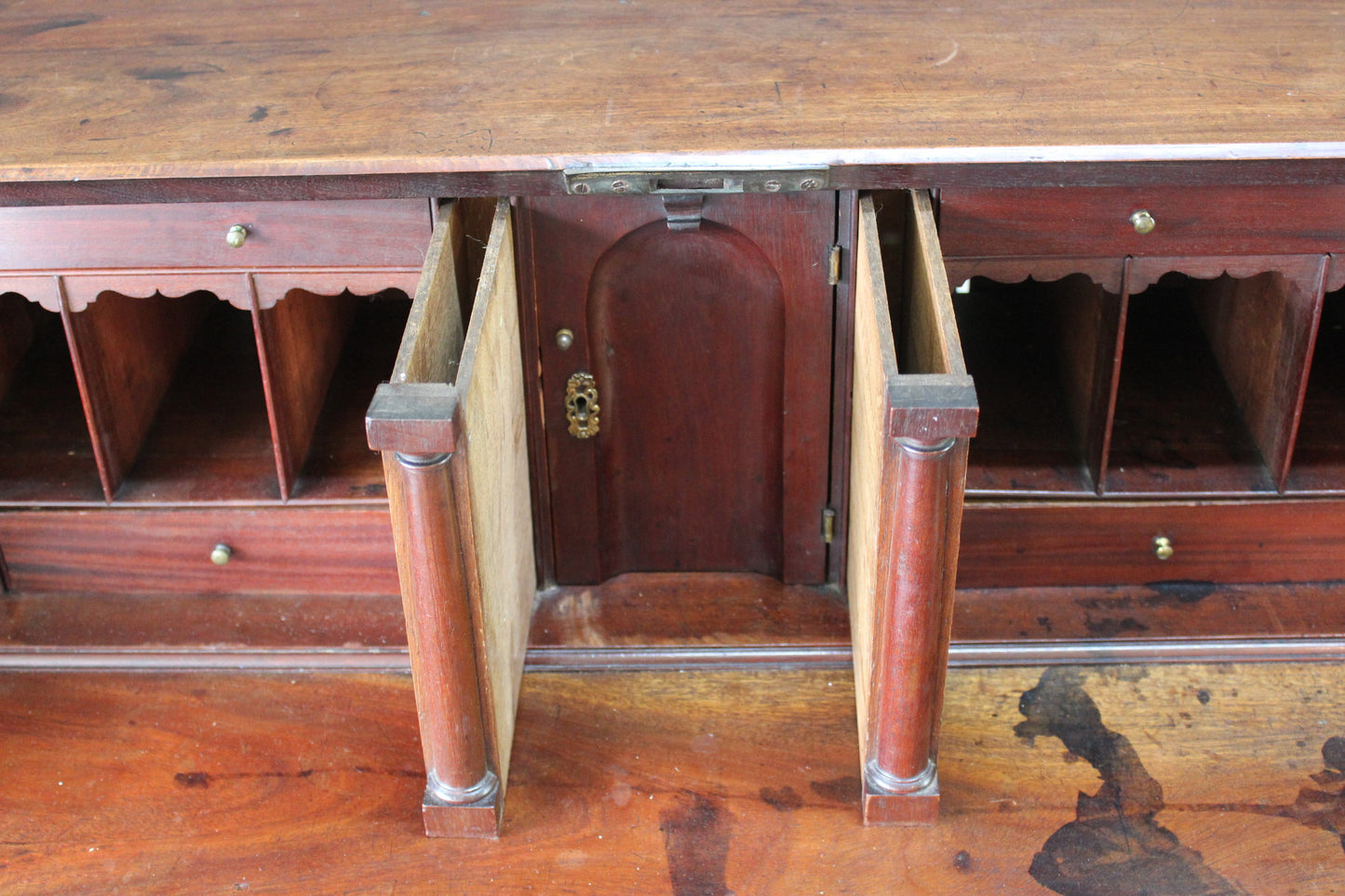 Antique Georgian Writing Bureau - Kernow Furniture