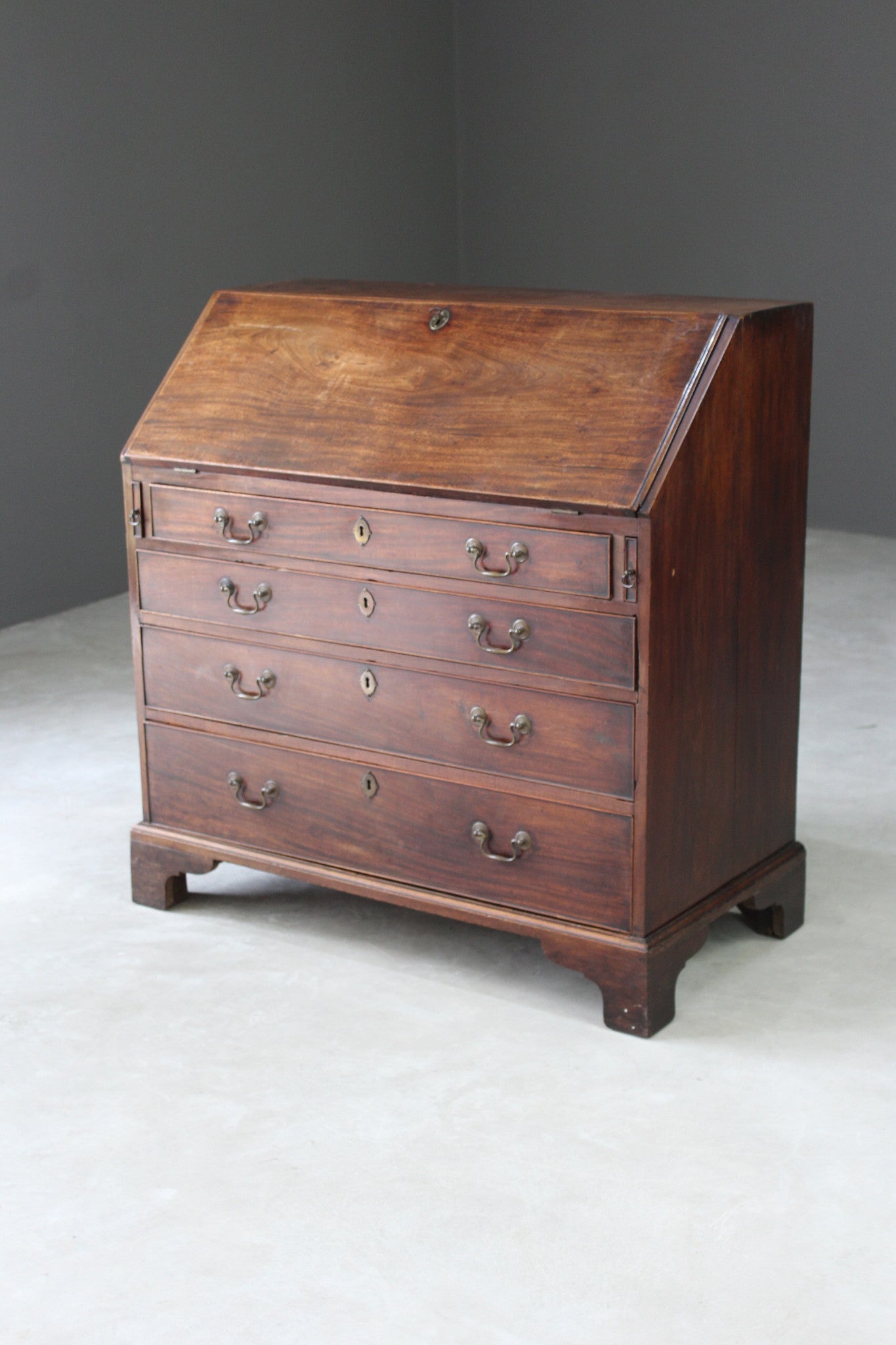 Antique Georgian Writing Bureau - Kernow Furniture