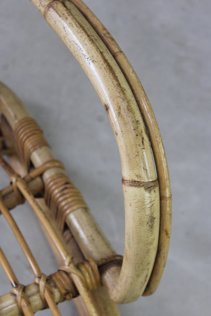 Retro Bamboo Cane Rocking Chair - Kernow Furniture