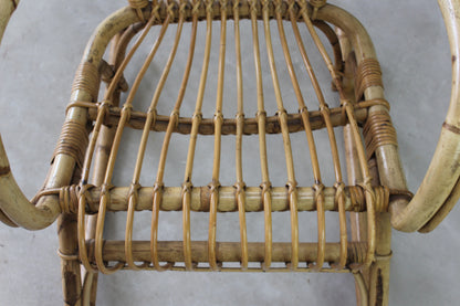 Retro Bamboo Cane Rocking Chair - Kernow Furniture