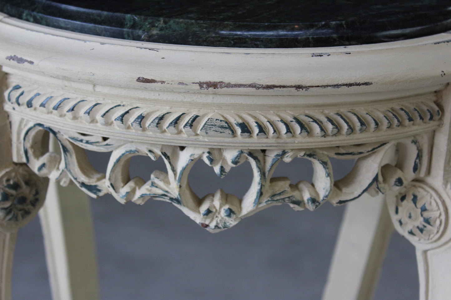 French Painted Marble Jardinere - Kernow Furniture