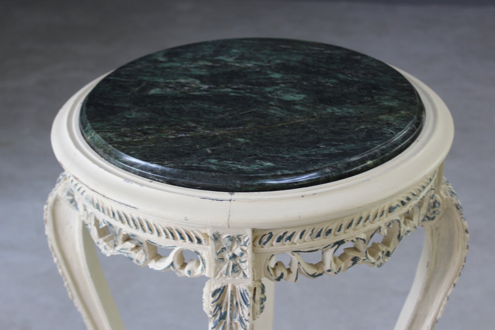 French Painted Marble Jardinere - Kernow Furniture