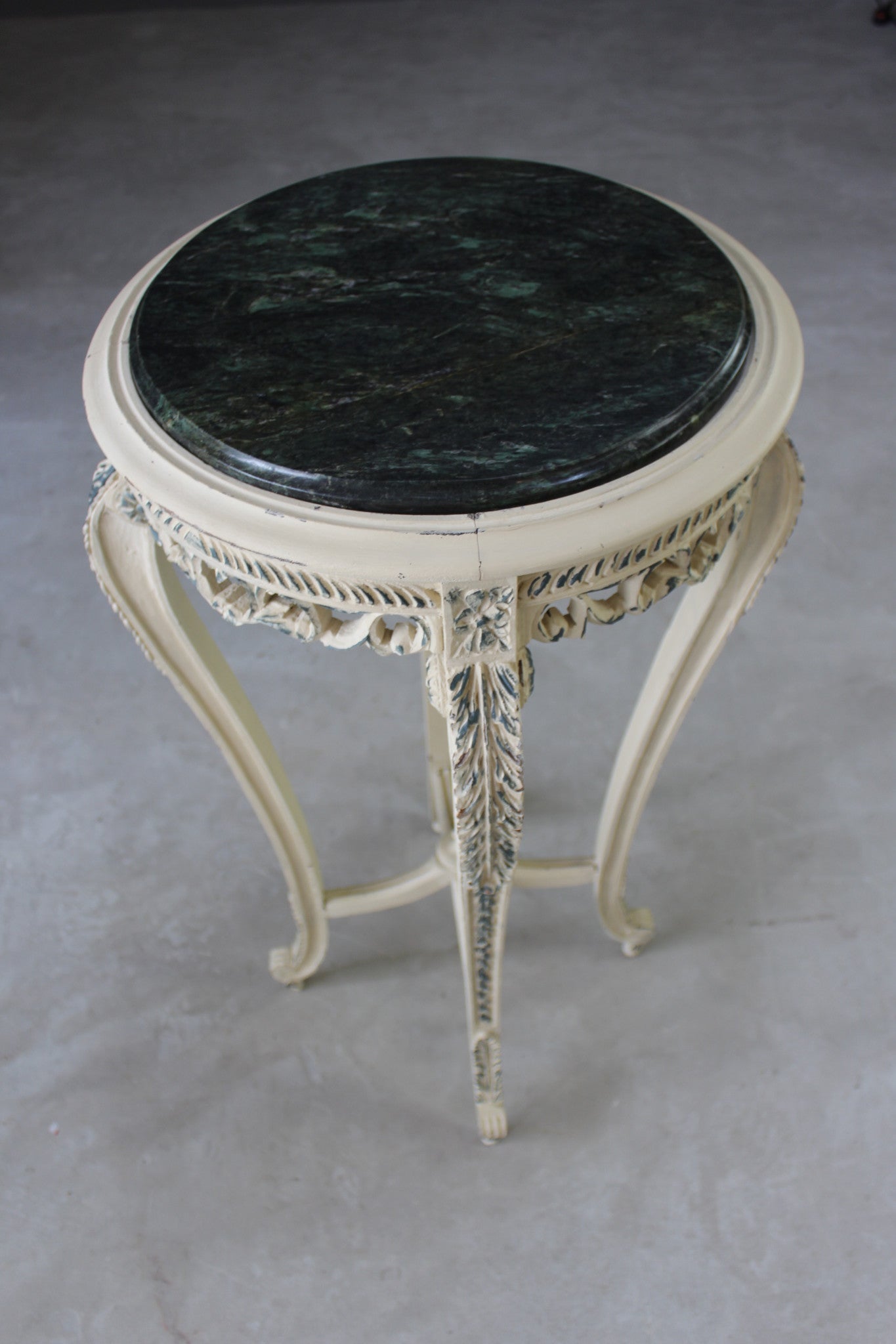 French Painted Marble Jardinere - Kernow Furniture