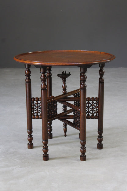 Round Eastern Side Table - Kernow Furniture