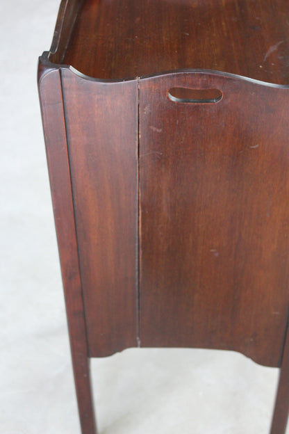 Georgian Style Mahogany Nightstand - Kernow Furniture