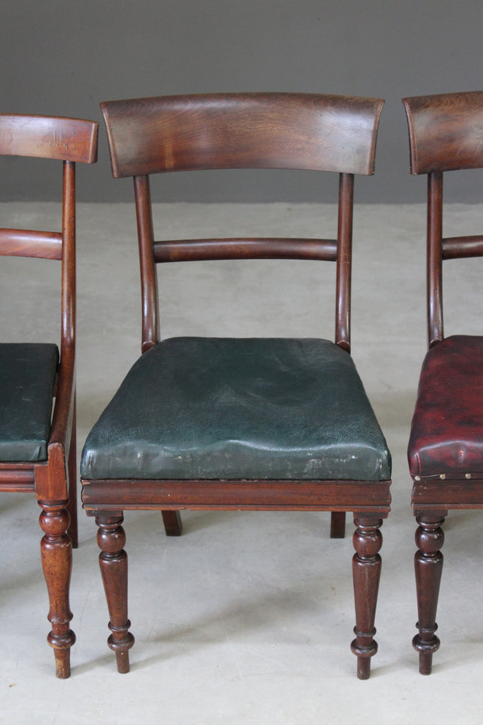 Harlequin Set of 6 19th Century Mahogany Dining Chairs - Kernow Furniture