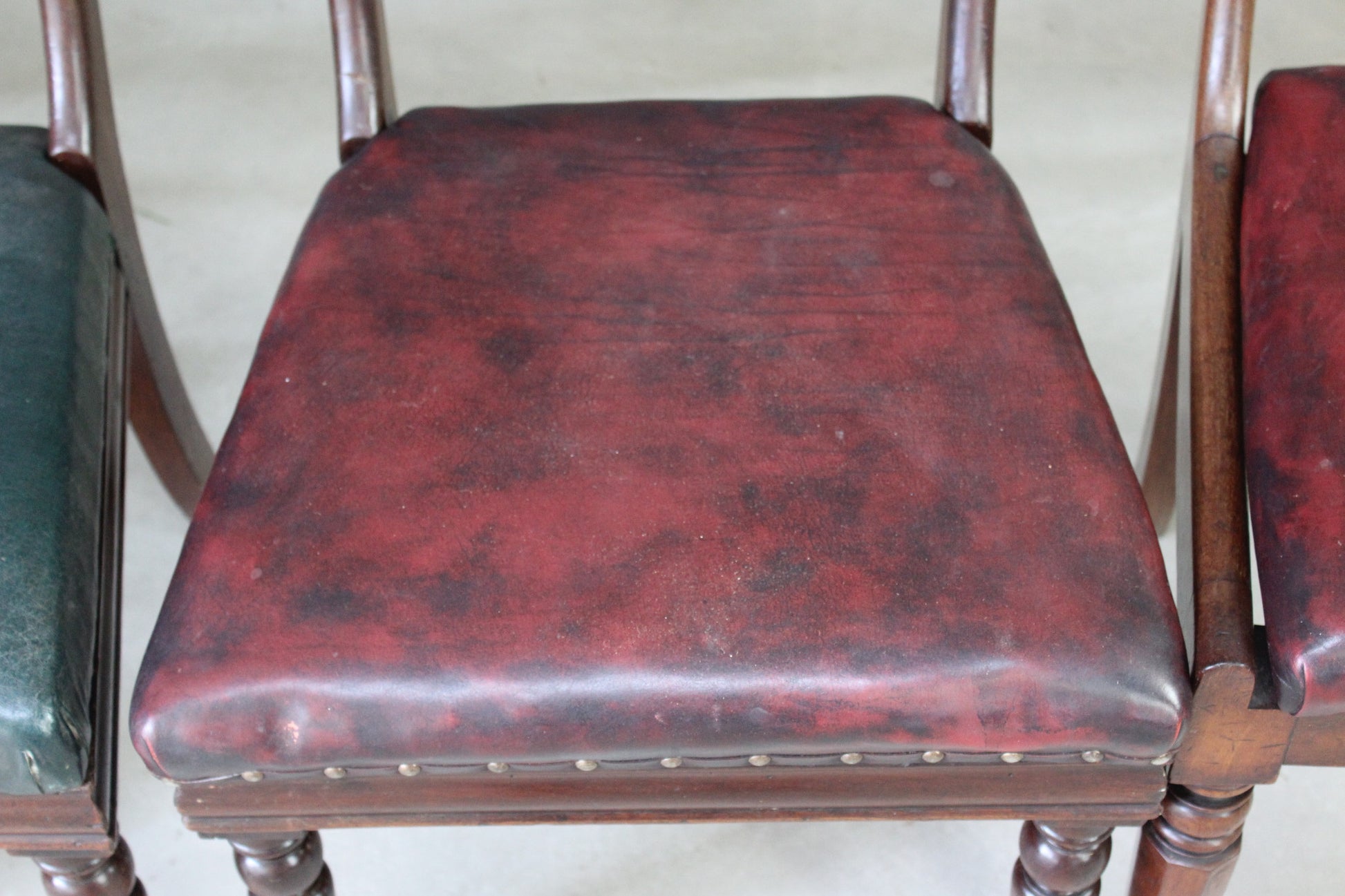 Harlequin Set of 6 19th Century Mahogany Dining Chairs - Kernow Furniture