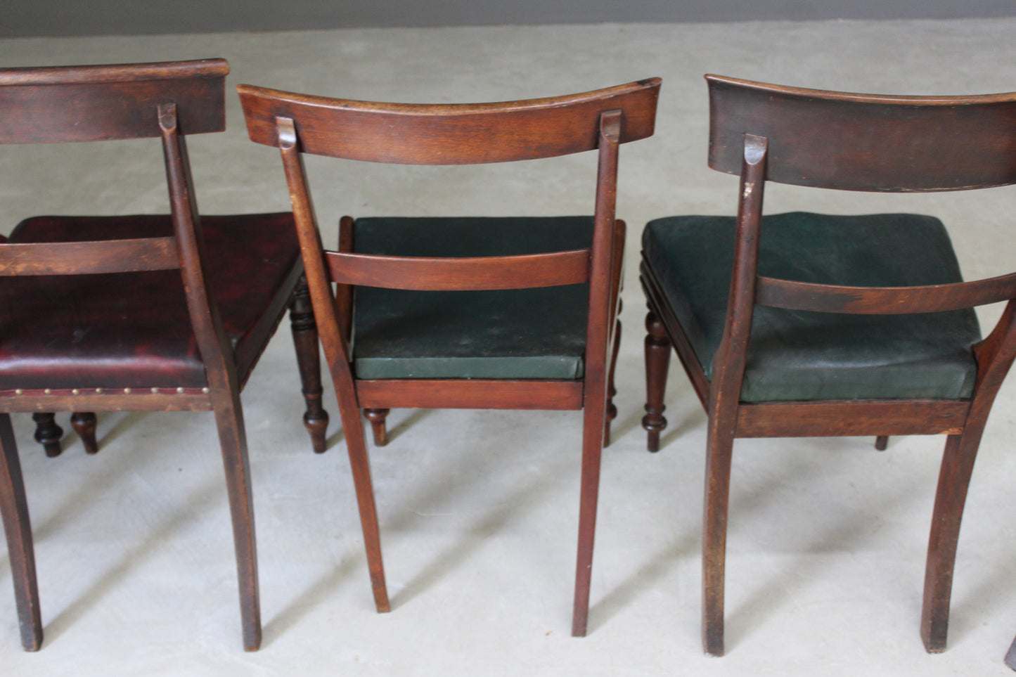 Harlequin Set of 6 19th Century Mahogany Dining Chairs - Kernow Furniture