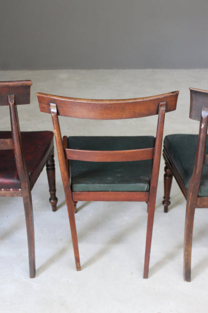 Harlequin Set of 6 19th Century Mahogany Dining Chairs - Kernow Furniture