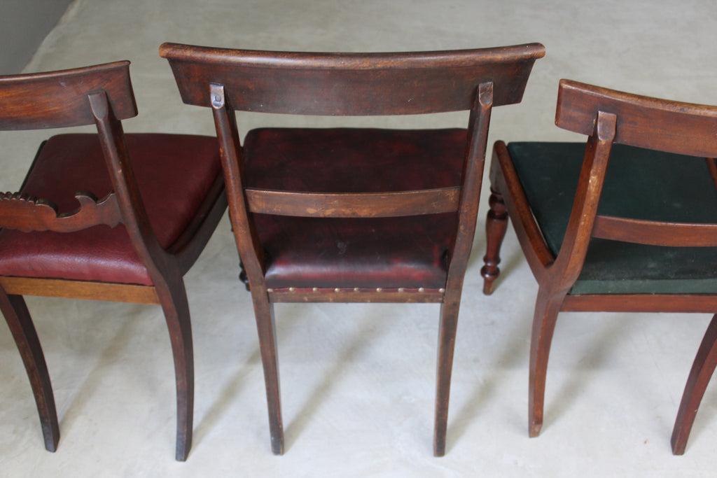 Harlequin Set of 6 19th Century Mahogany Dining Chairs - Kernow Furniture