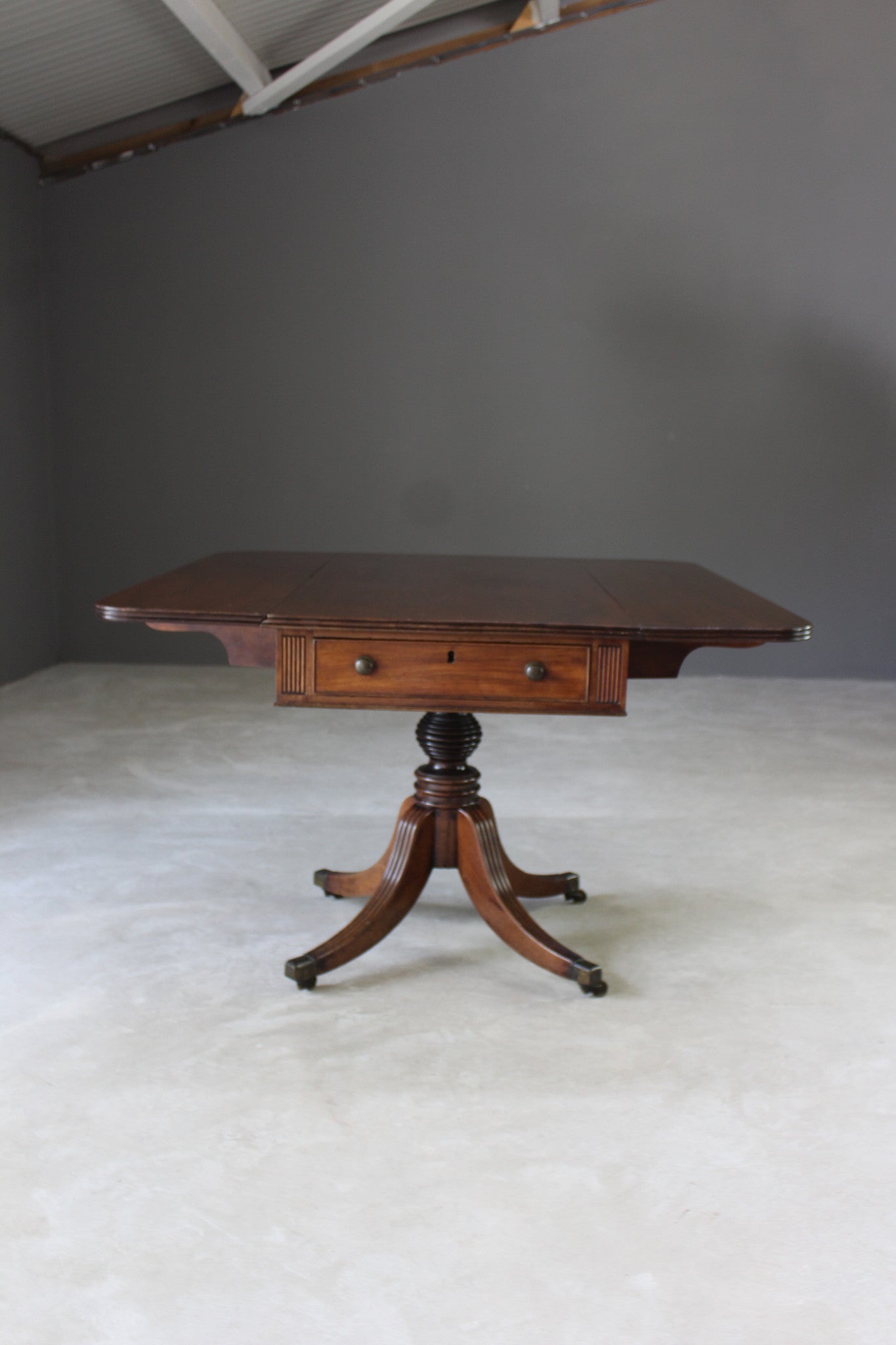 Antique Victorian Mahogany Pembroke Table - Kernow Furniture