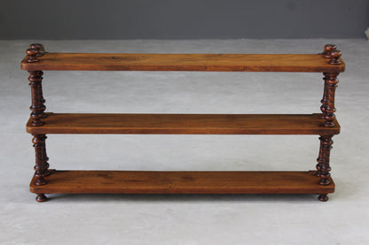 Victorian Walnut Wall Shelves - Kernow Furniture