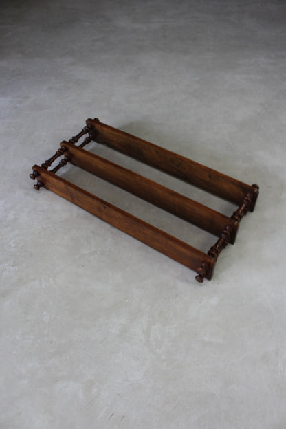 Victorian Walnut Wall Shelves - Kernow Furniture