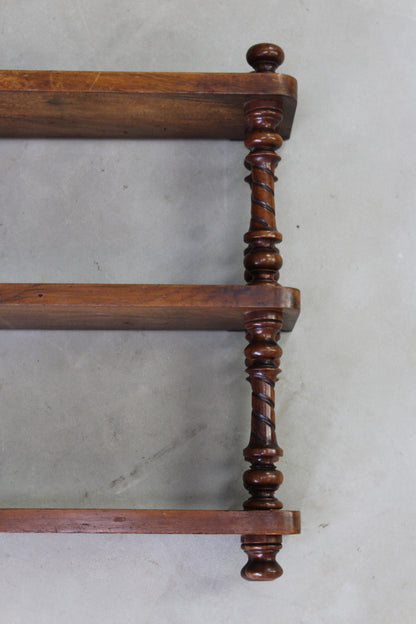 Victorian Walnut Wall Shelves - Kernow Furniture