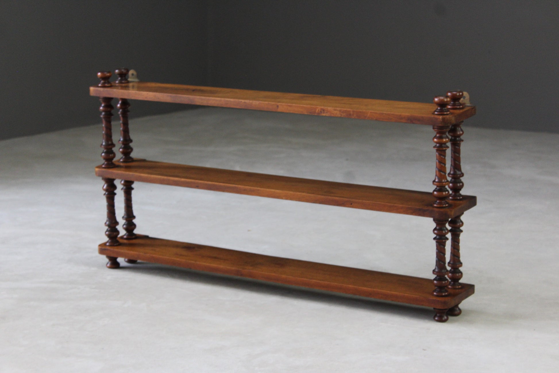 Victorian Walnut Wall Shelves - Kernow Furniture