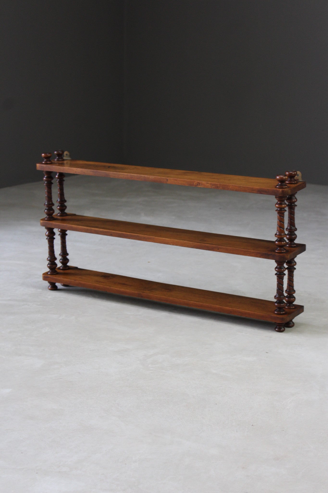 Victorian Walnut Wall Shelves - Kernow Furniture