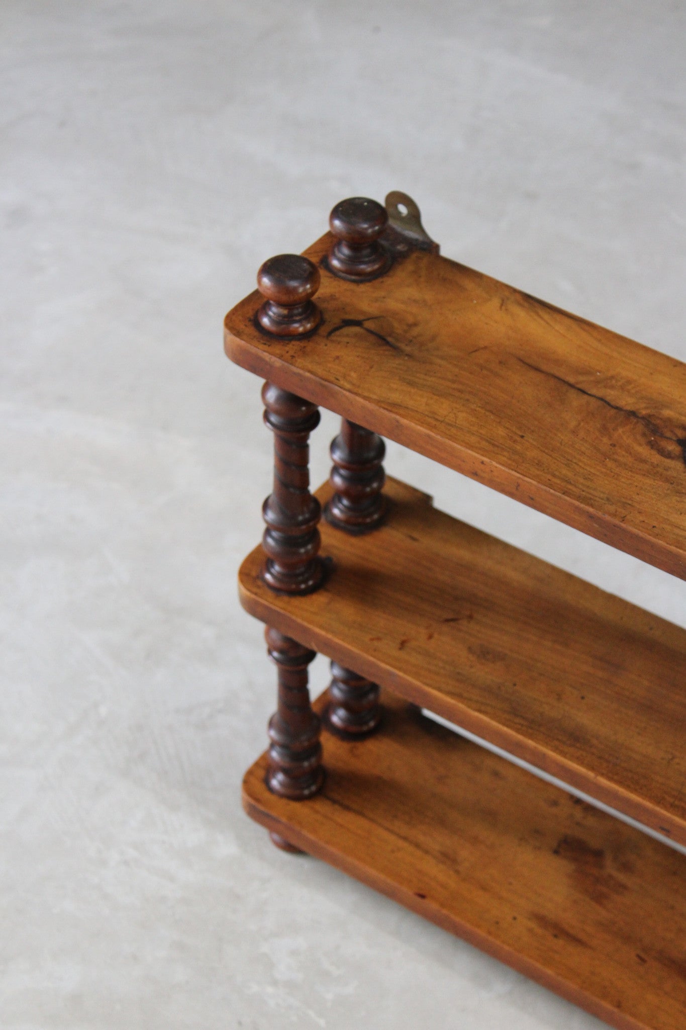 Victorian Walnut Wall Shelves - Kernow Furniture