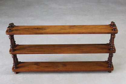 Victorian Walnut Wall Shelves - Kernow Furniture