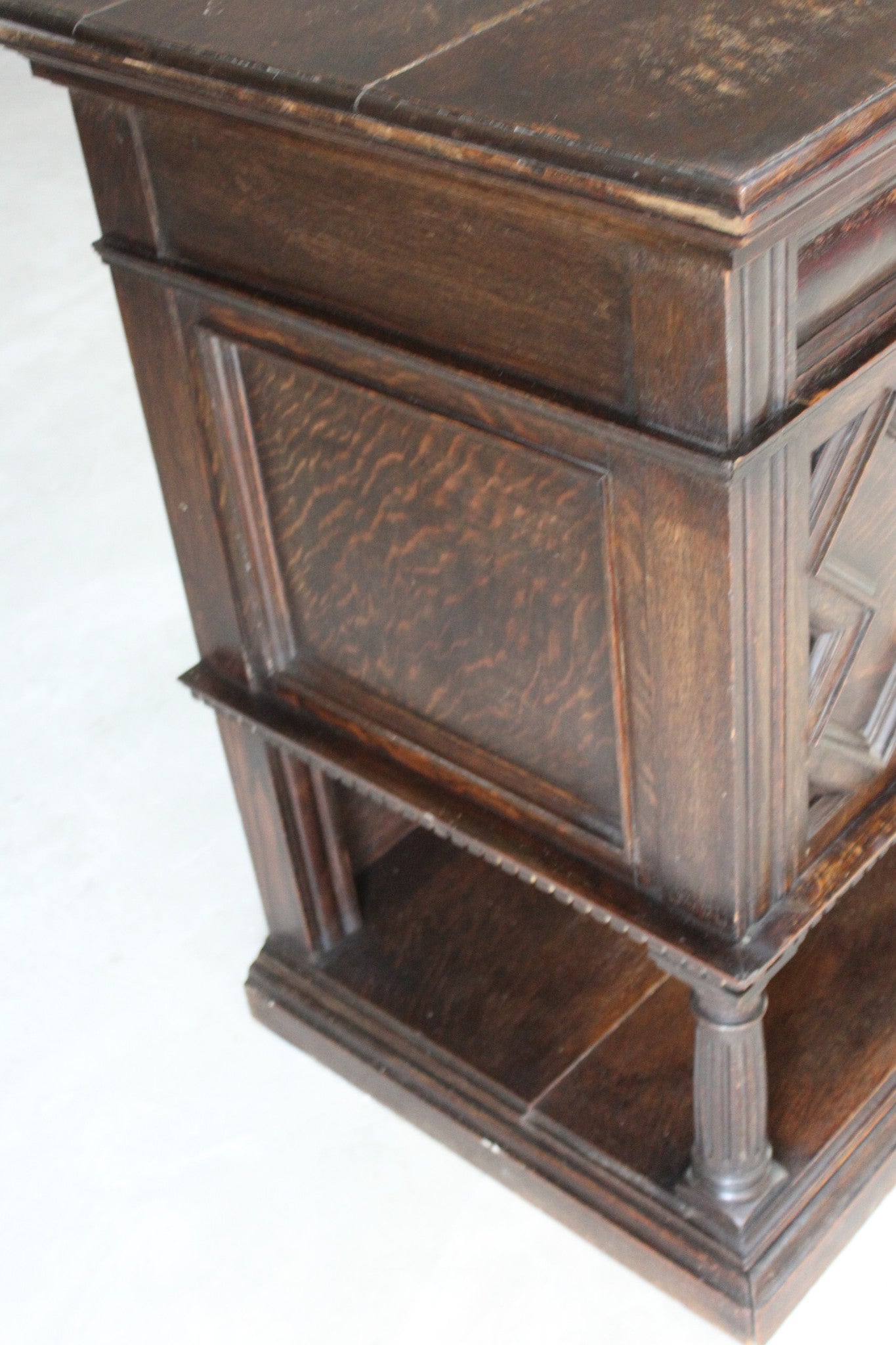 Antique Dark Oak Jacobean Style Sideboard - Kernow Furniture