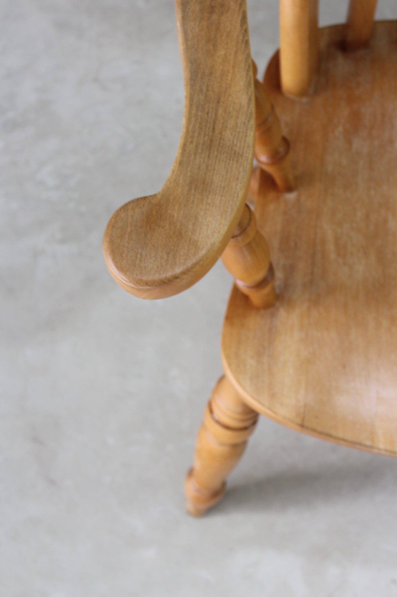 Beech Lathe Back Kitchen Chair - Kernow Furniture