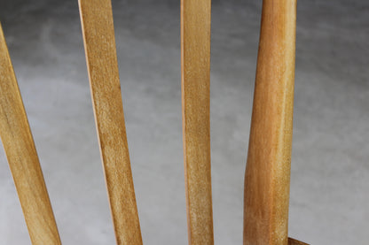 Beech Lathe Back Kitchen Chair - Kernow Furniture