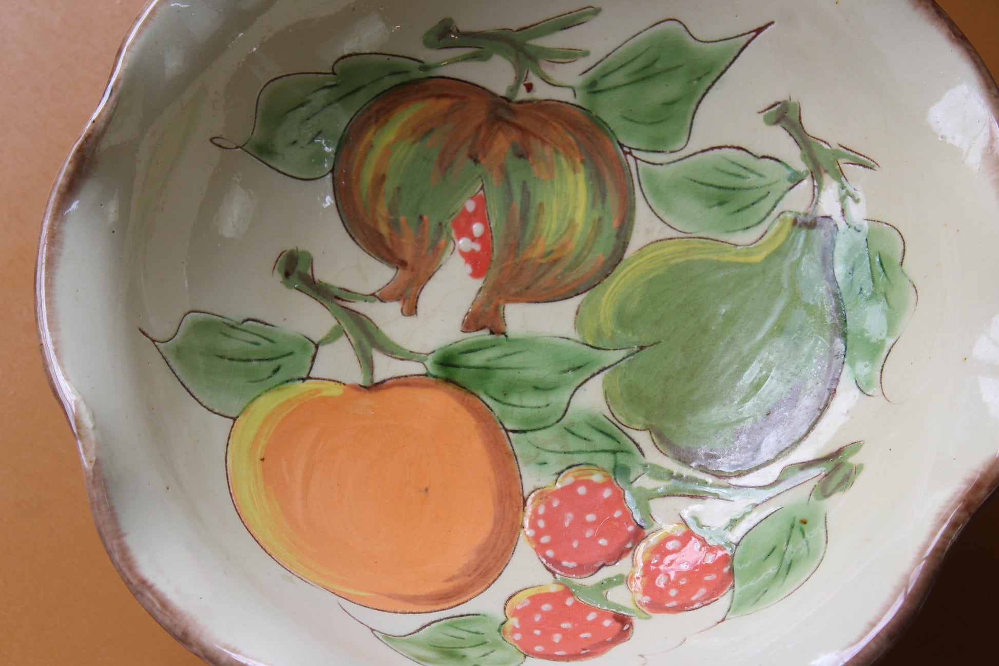 Glazed Earthenware Bowl on Stem - Kernow Furniture