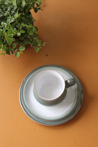 Denby Regency Green Cups Saucers & Plates - Kernow Furniture