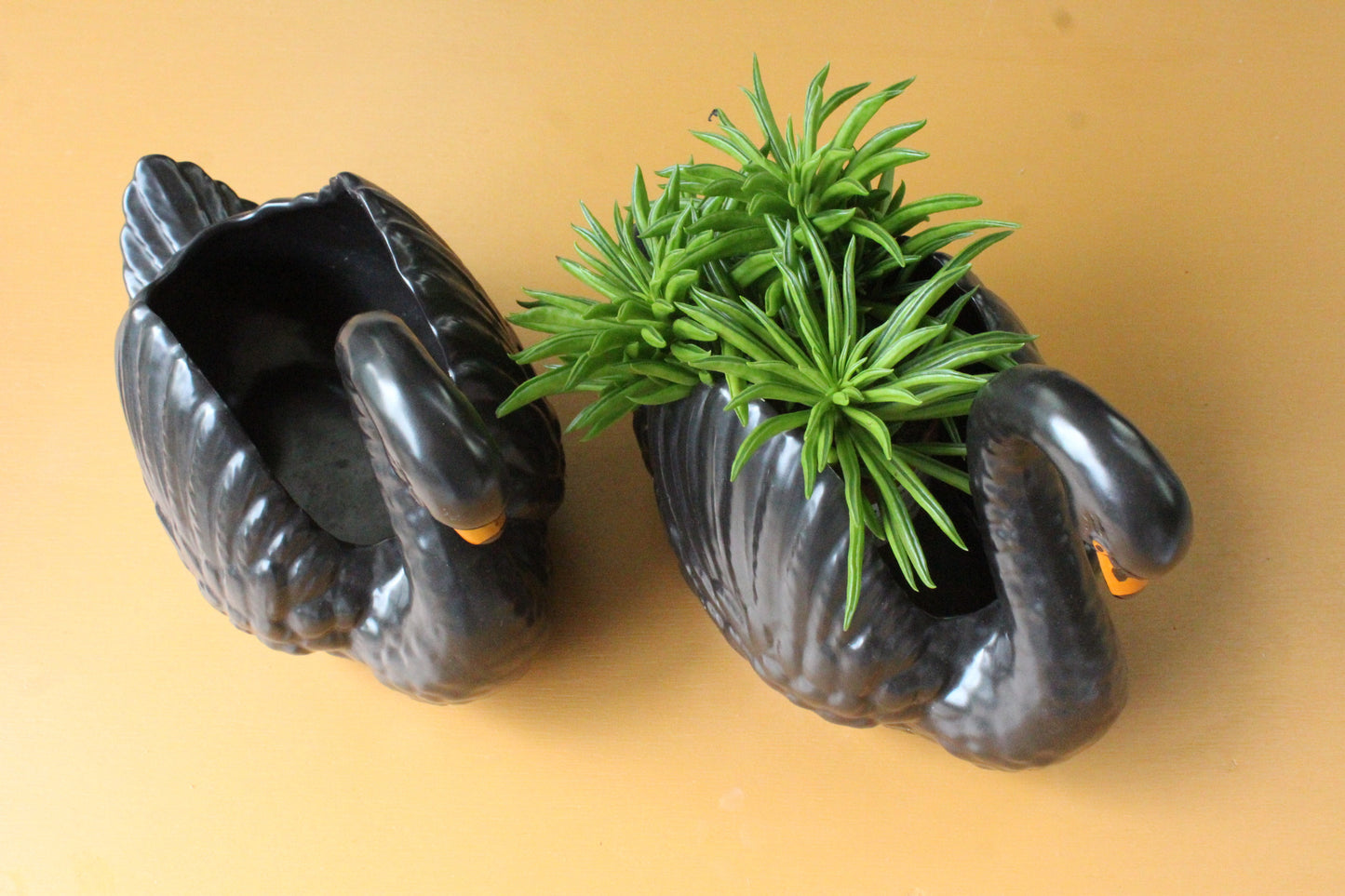 Pair Dartmouth Pottery Swan Plant Pots - Kernow Furniture