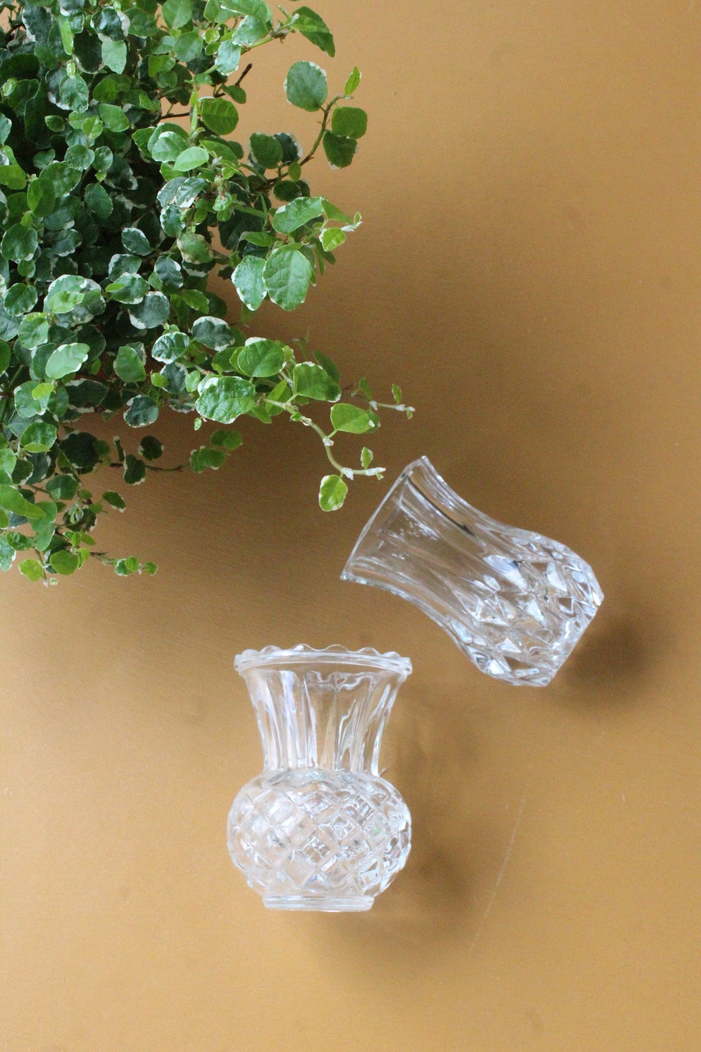 Two Glass Bud Vase - Kernow Furniture