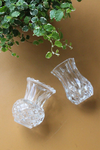 Two Glass Bud Vase - Kernow Furniture