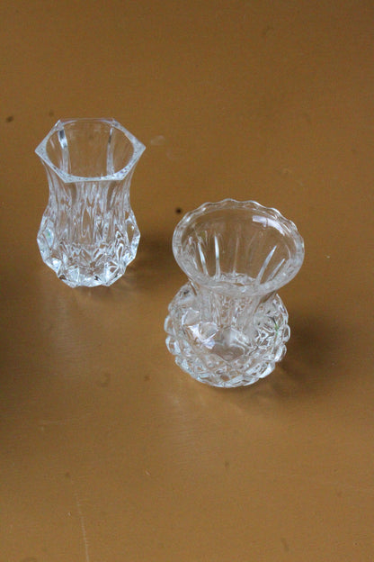 Two Glass Bud Vase - Kernow Furniture