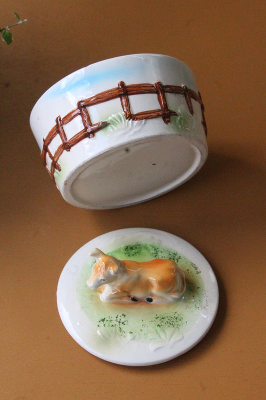 Jersey Cow Butter Dish - Kernow Furniture