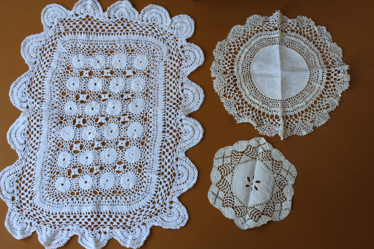 Vintage Hand Made Doilies - Kernow Furniture