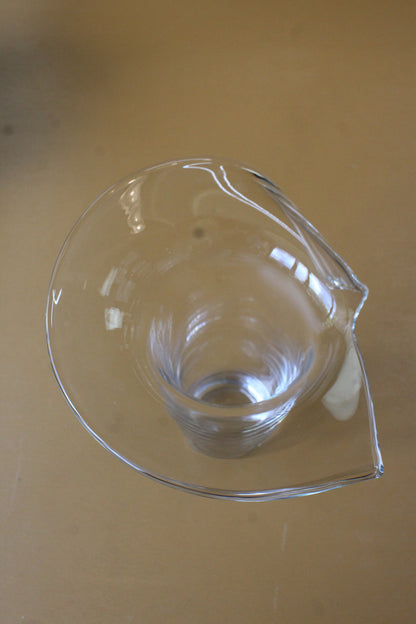 Contemporary Clear Glass Vase - Kernow Furniture