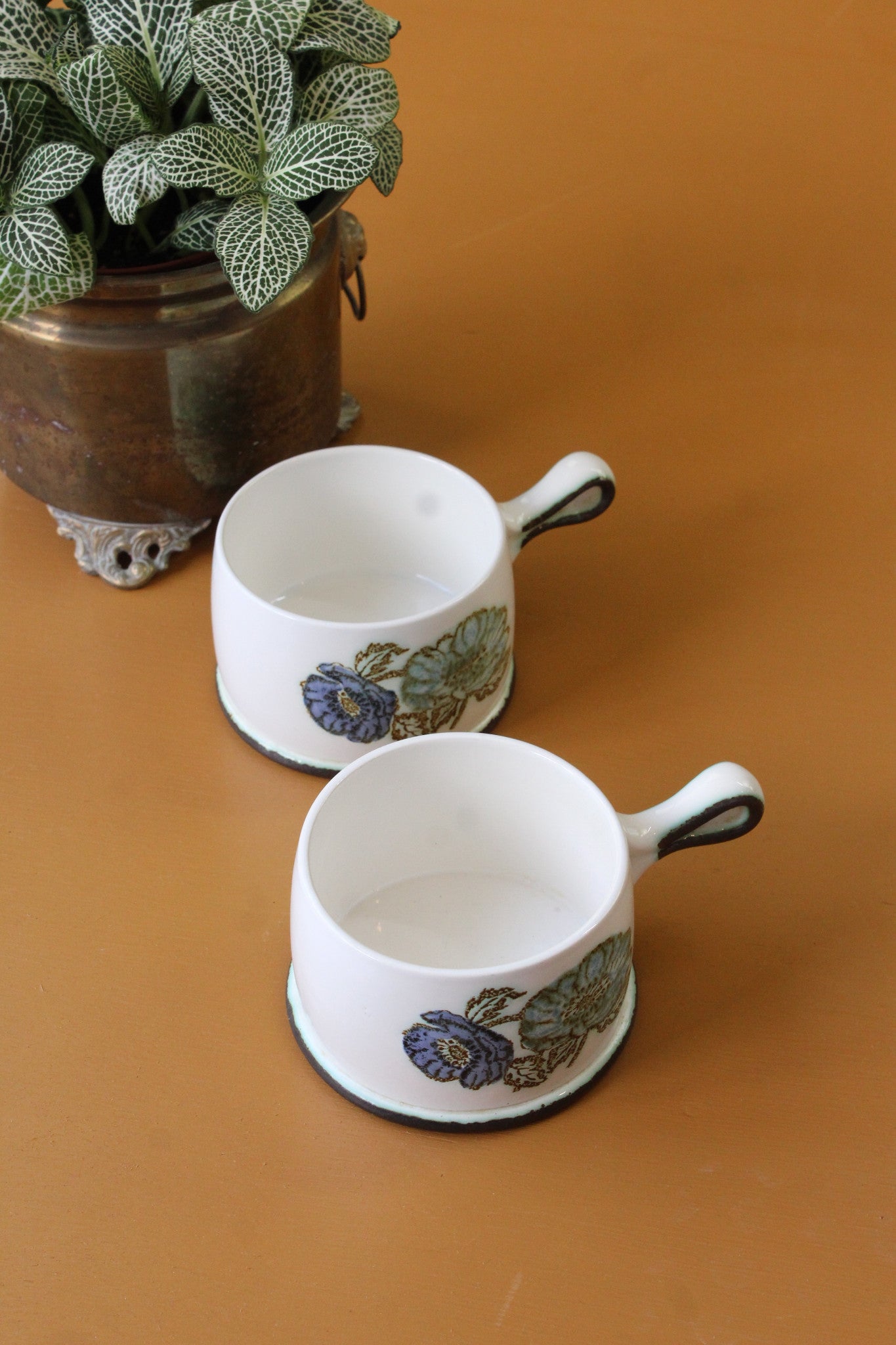 Pair Wedgwood Iona Soup Bowls - Kernow Furniture