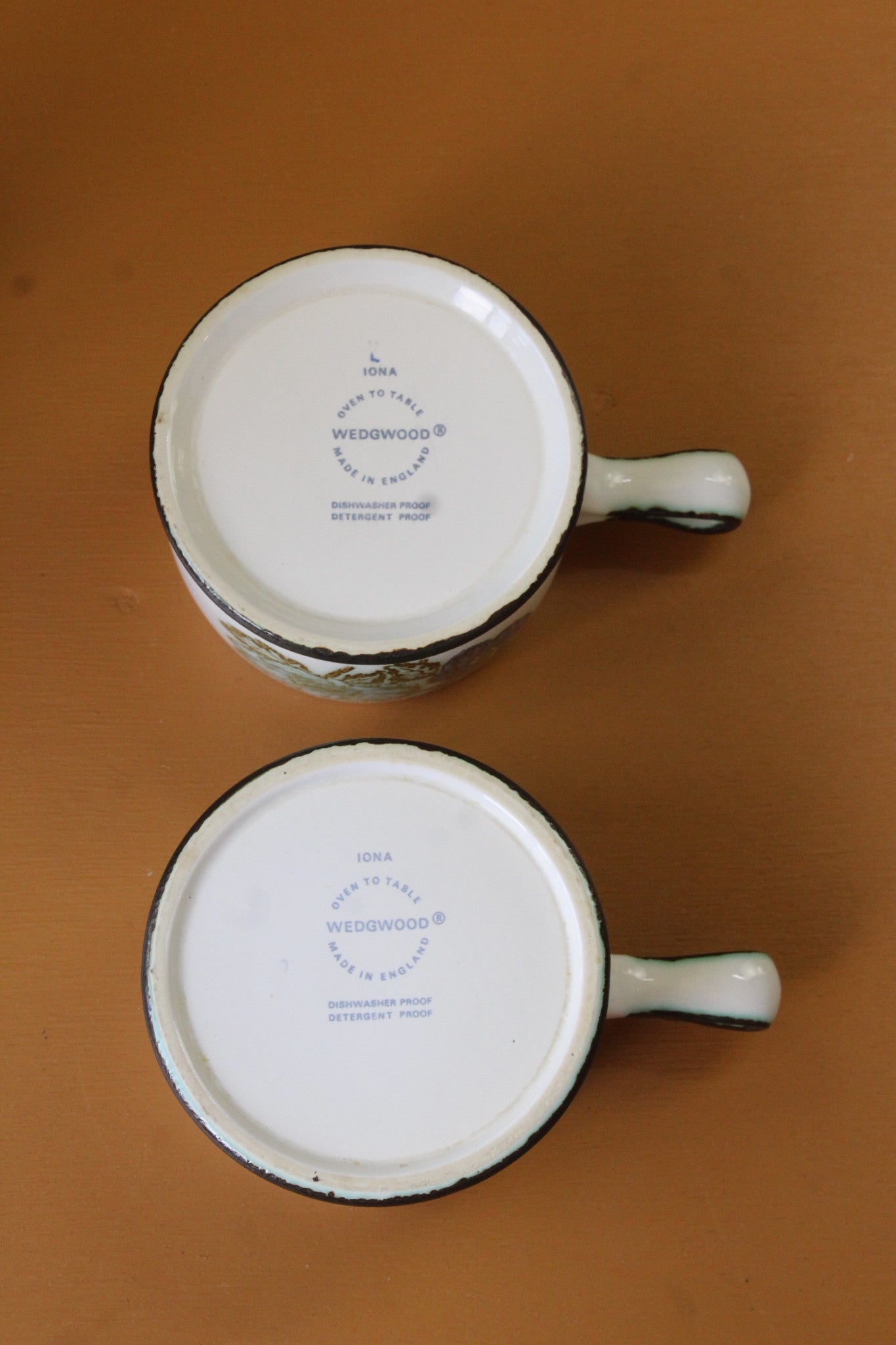 Pair Wedgwood Iona Soup Bowls - Kernow Furniture