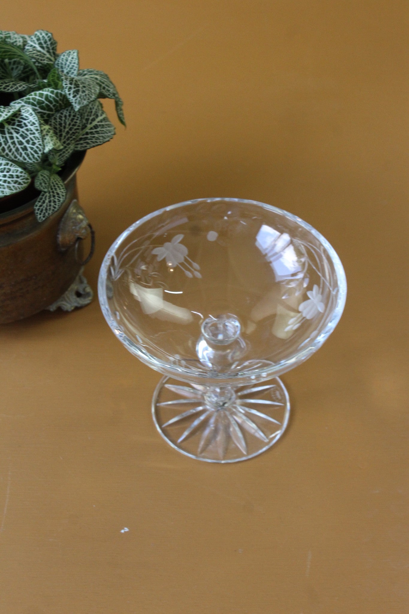 Etched Glass Bon Bon Dish - Kernow Furniture