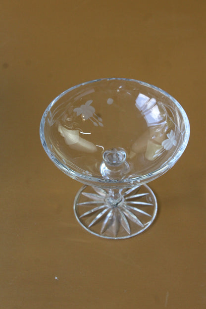 Etched Glass Bon Bon Dish - Kernow Furniture