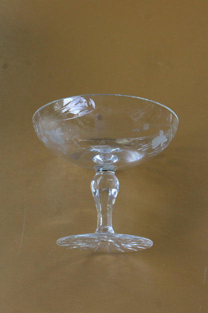 Etched Glass Bon Bon Dish - Kernow Furniture