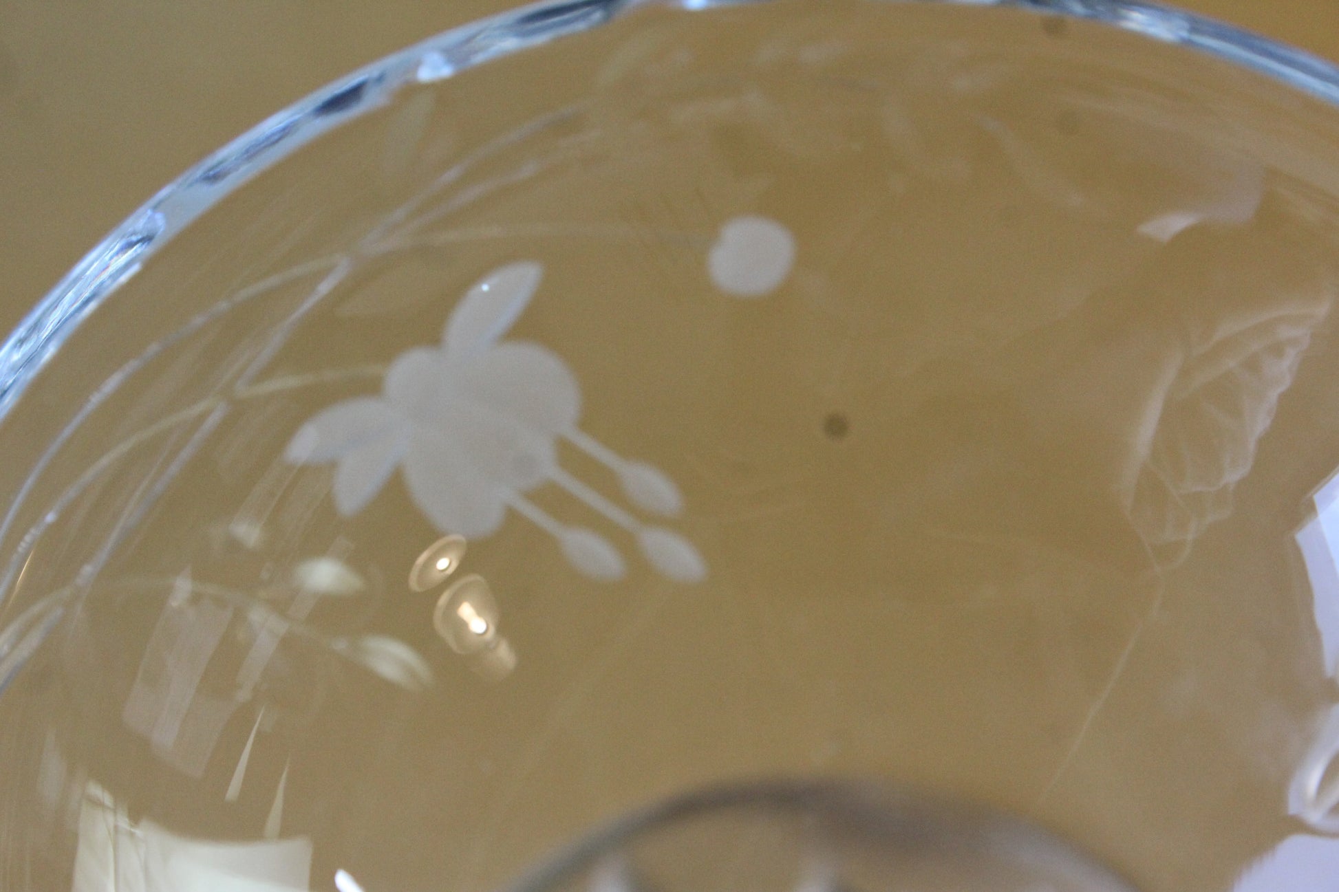 Etched Glass Bon Bon Dish - Kernow Furniture