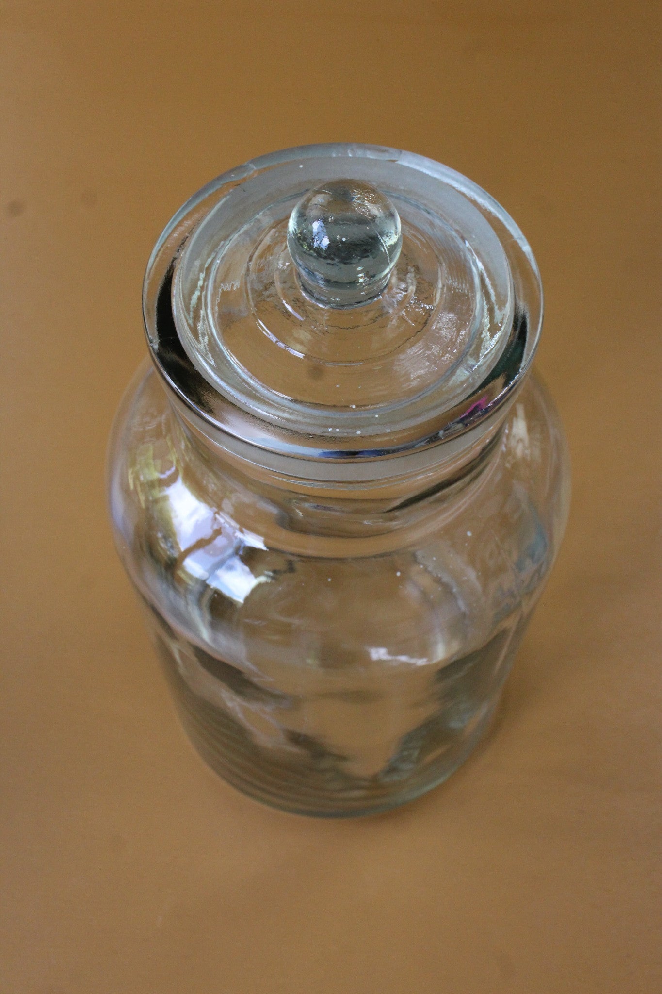 Large Vintage Glass Sweet Jar - Kernow Furniture