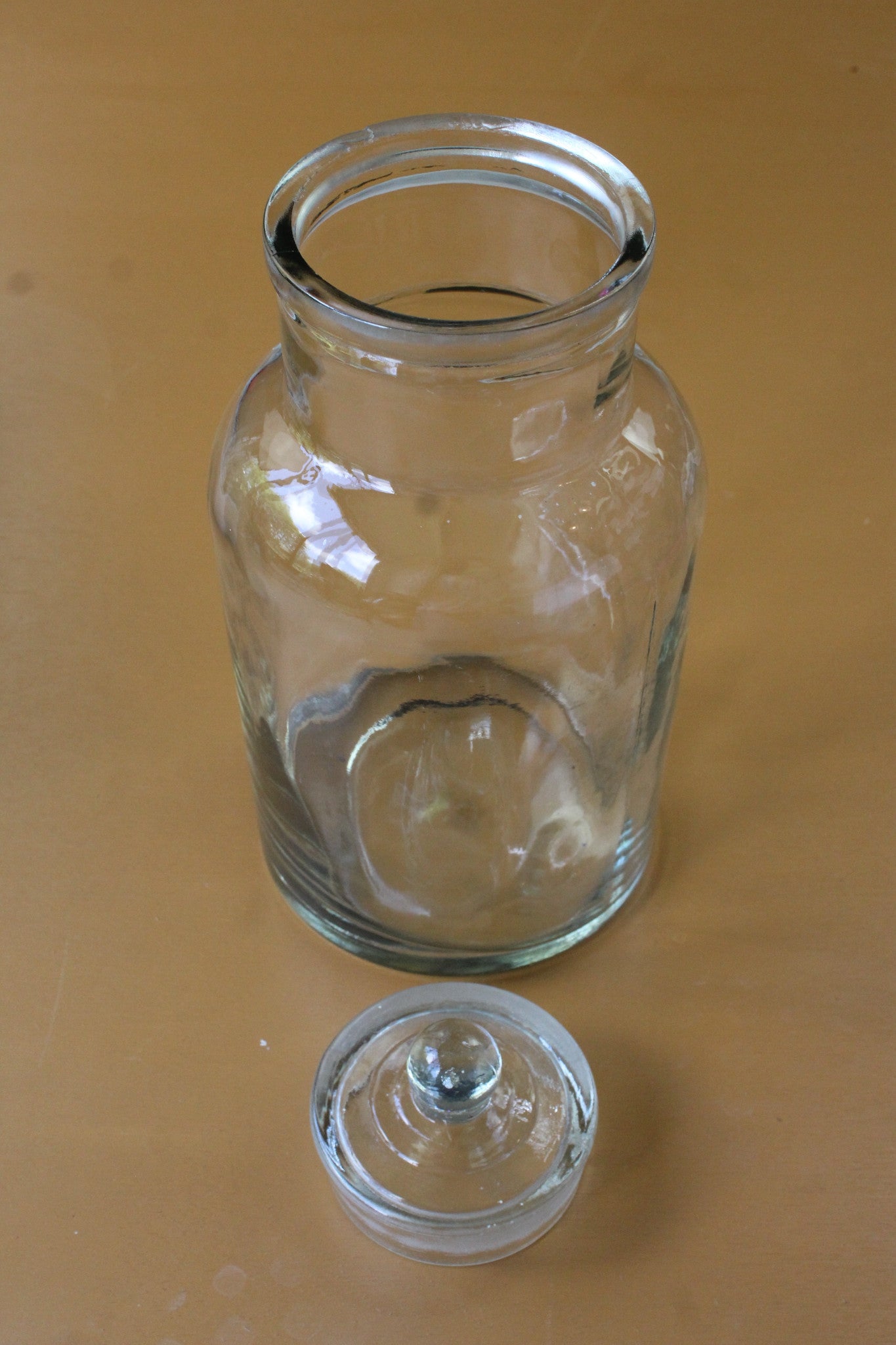 Large Vintage Glass Sweet Jar - Kernow Furniture