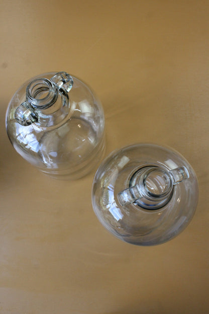 Pair Glass Demi Johns - Kernow Furniture