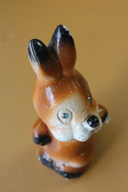 Vintage Chalk Ware Rabbit - Kernow Furniture