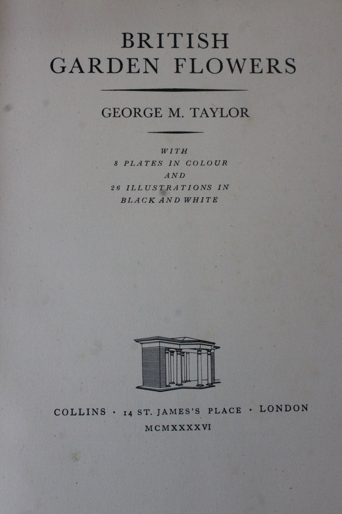 British Garden Flowers - George M Taylor - Kernow Furniture
