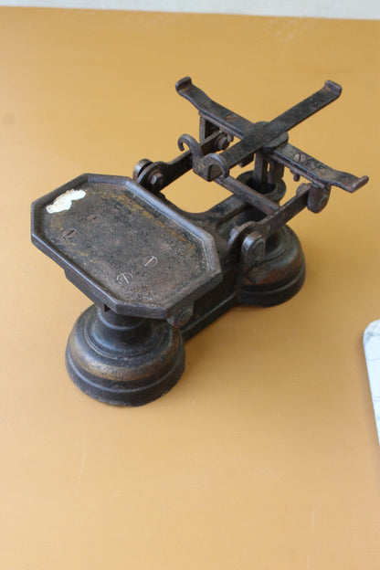 Antique Cast Iron Kitchen Scales - Kernow Furniture