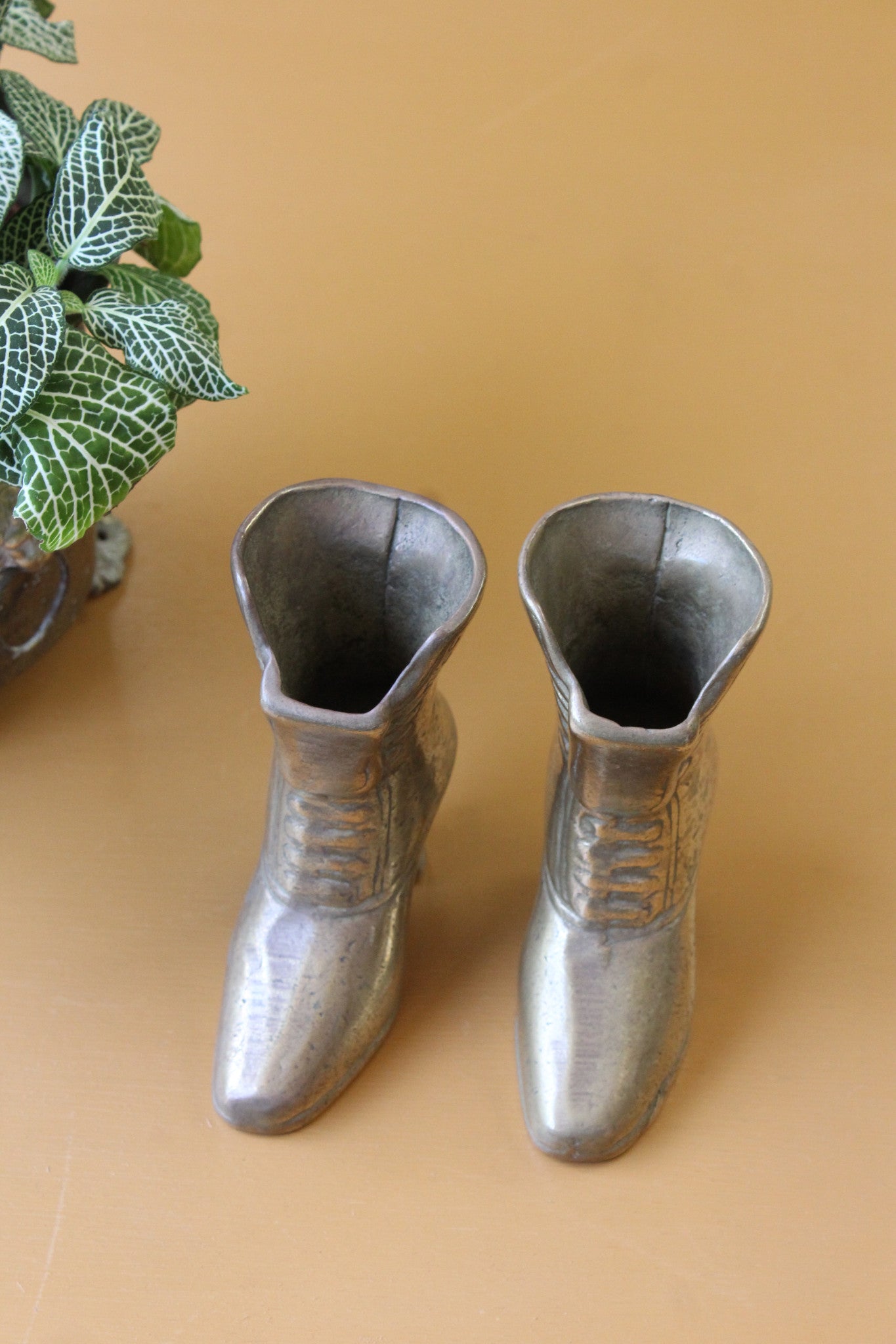 Pair Brass Boots - Kernow Furniture